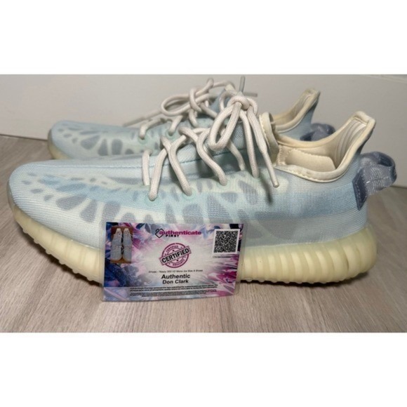 Adidas Yeezy Boost 350 V2 Light Blue Ice Cream Ice Cream FV3254 Mens Size 8 main image 6